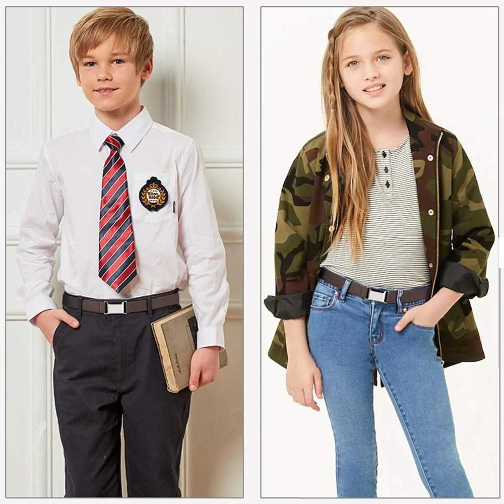 9 fashionable childrens straps suitable for boys and girls with buckle and adjustable elastic band for children W240807