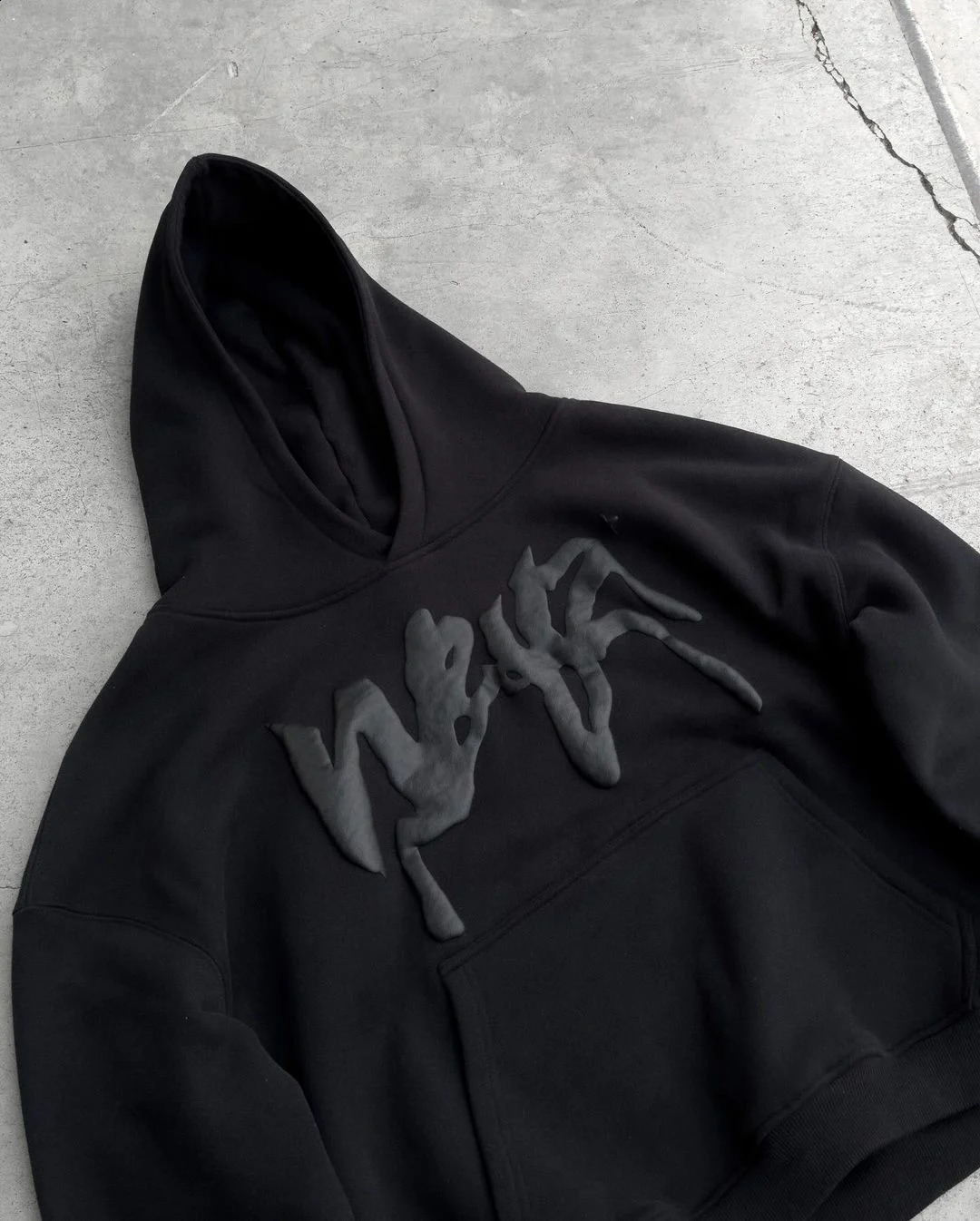 oversize washed printed punk jacket street hip-hop niche street hooded sweatshirt American versatile high-quality loose top 240812