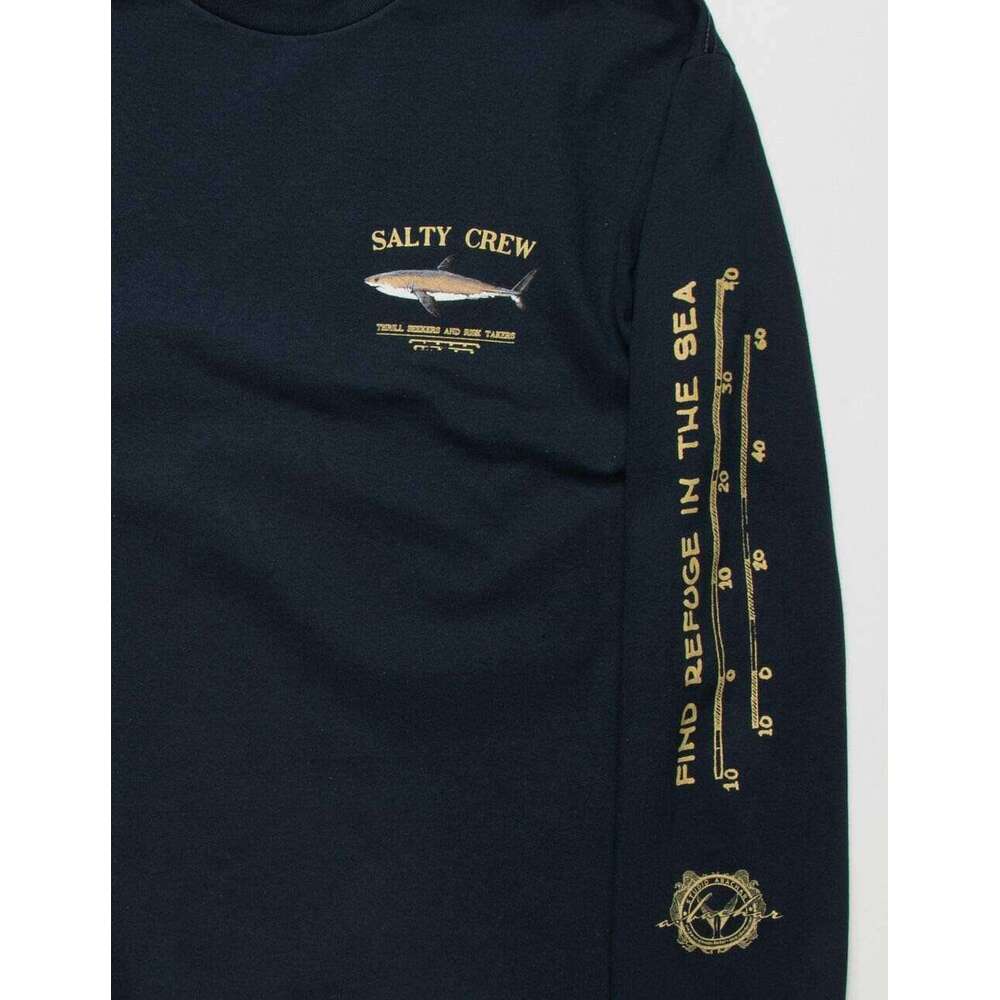 Long Sleeve Shirts for Men sweatshirt Bruce Navy Fashion Casual Long Sleeve Cotton Regular Fit - Lifestyle Beach Apparel T shirt Tee Streetwear Casual