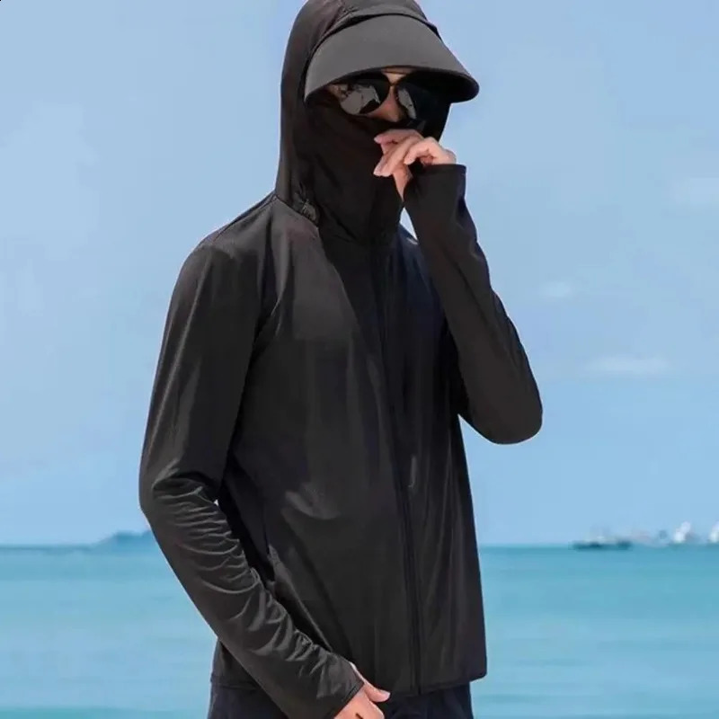 Unisex Clothing Removable Brim Hooded Long Sleeve Pocket Jacket Zipper Flat noodles Bike Running 240812