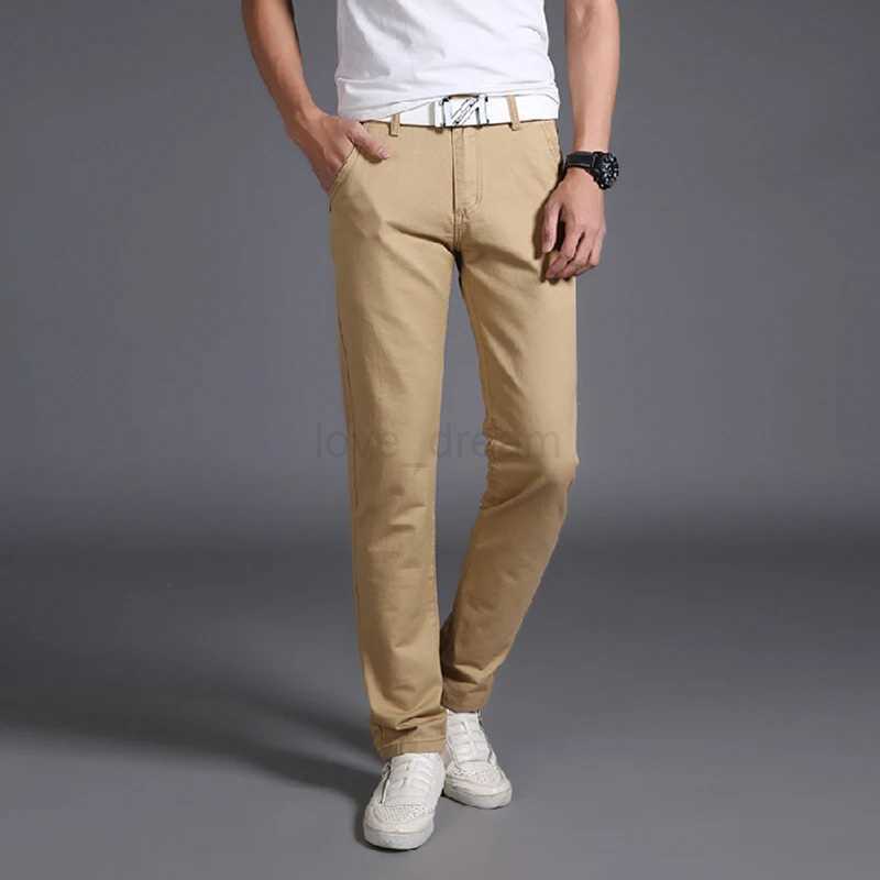 6-color Fashion Slim Straight Casual Pants Korean Classic Solid Color Simple Trend Brand Trousers Black Army Green Royal BlueXJ240813