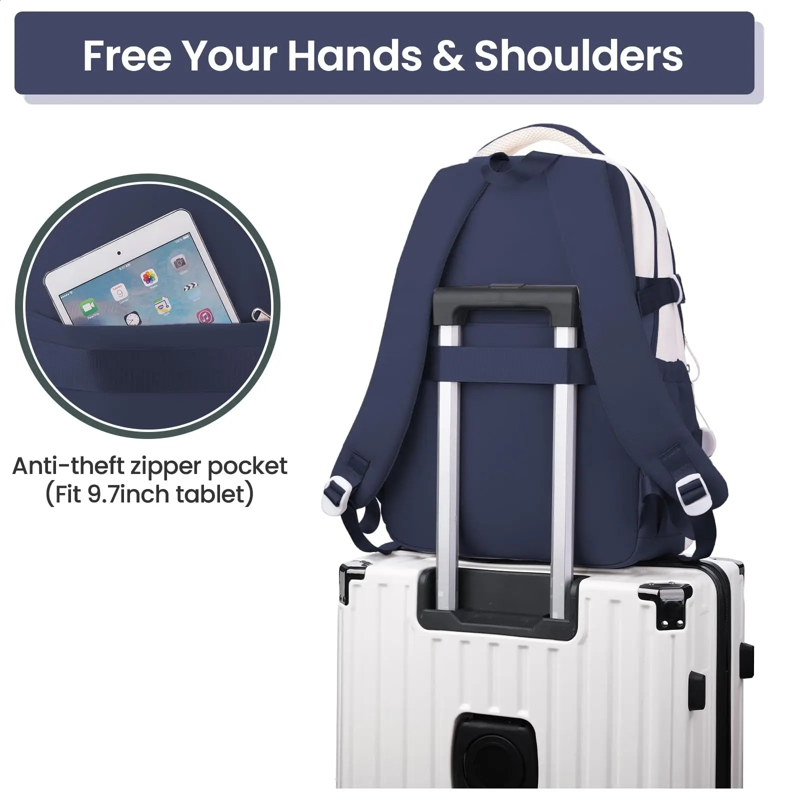 School backpack for girls teenagers large children school aged 9 to 16 nylon travel and leisure 240813