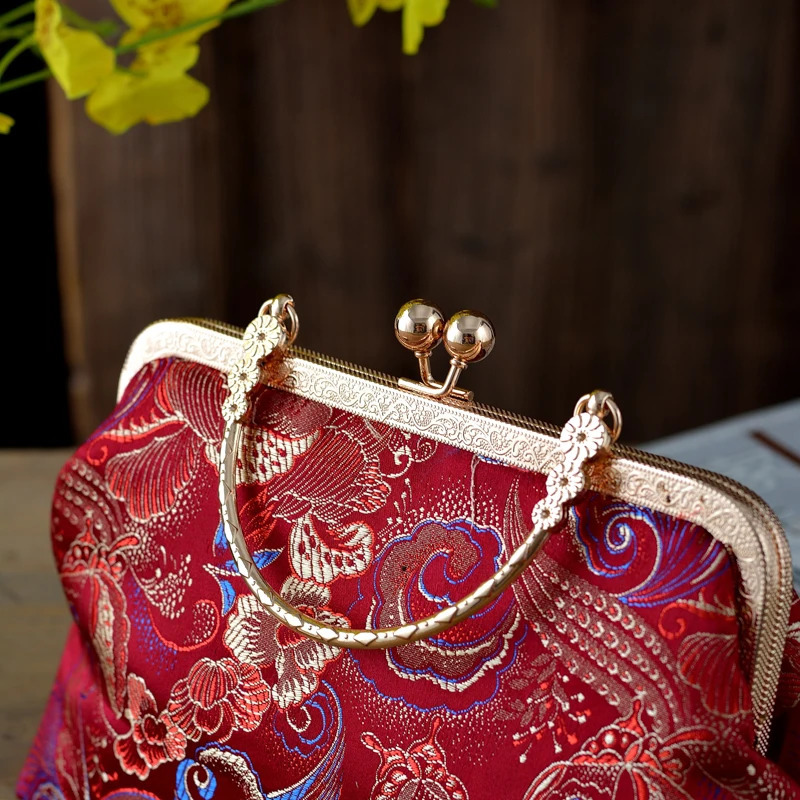 Womens Bag Polyester Evening Bag Lace Embroidery Plant Solid Color Wedding Bag Party Event/Party 240812