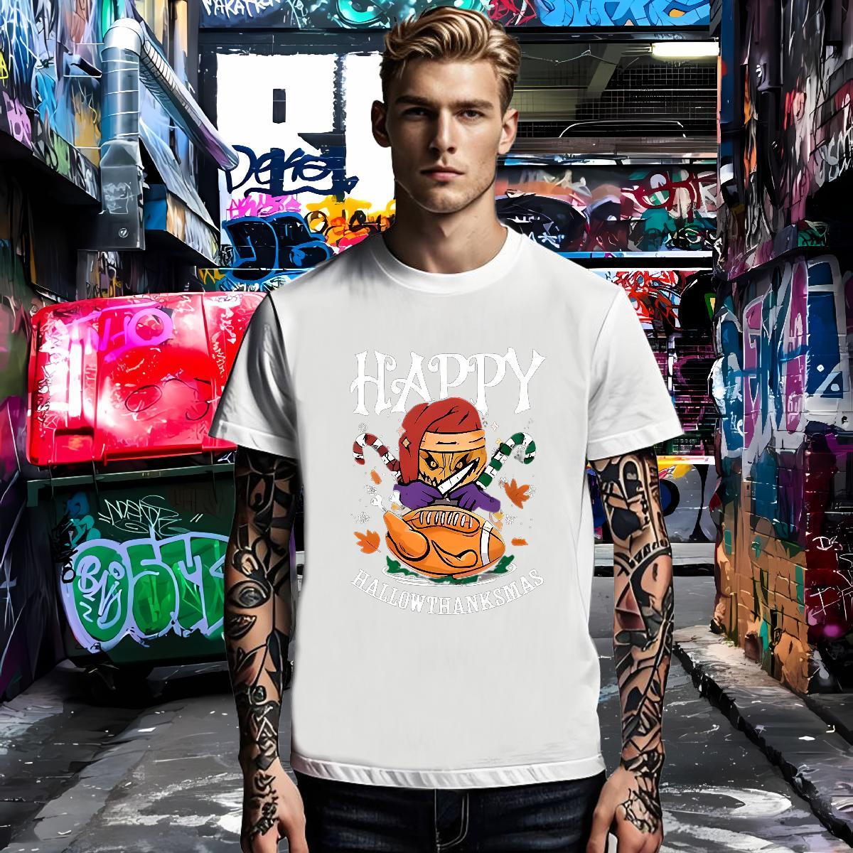 Factory Direct Men Clothes T-Shirt halloween Outdoor 230g Pure Cotton Tops Tees Crew Neck Breathable Cool Design Men T Shirts Custom Cartoon
