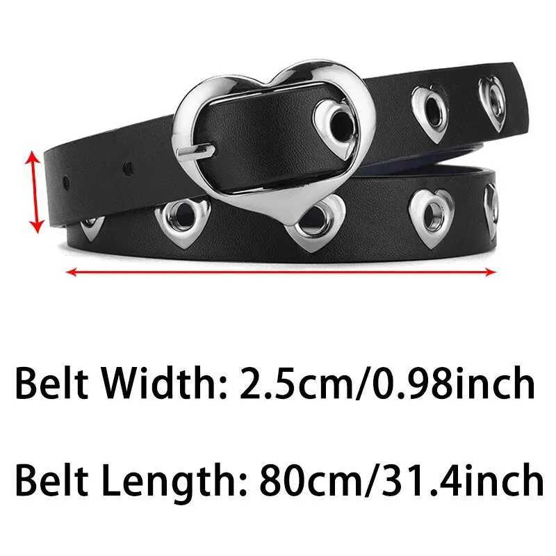 Children with fashionable heart-shaped buckle girls with thin straps cute boys with PU straps school supplies teenagers with straps W240807