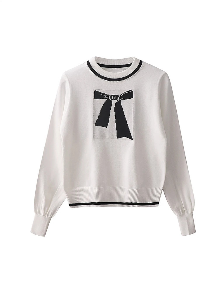 Womens Red Pullover Knit Sweater Harajuku Y2k Long Sleeves O-Neck Christmas Sweater Vintage 90s 2000s Aesthetic Fashion Clothes 240812