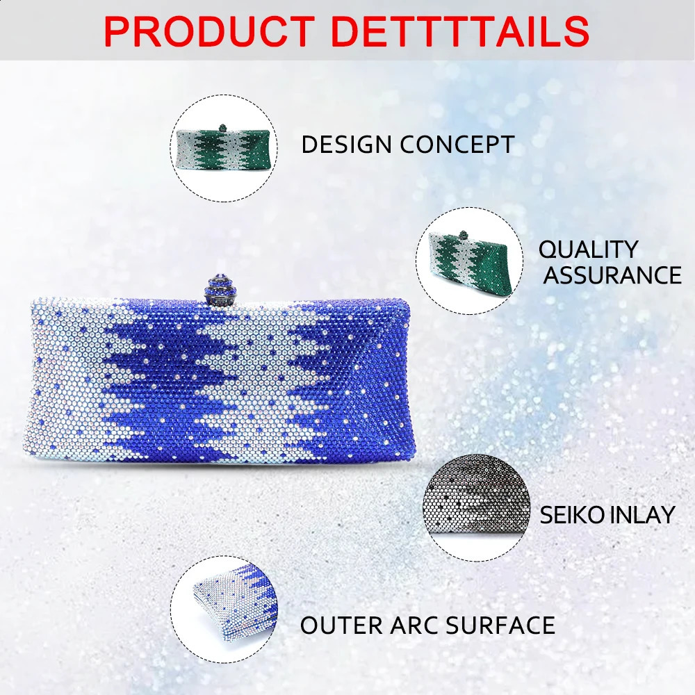 345000 Latest high quality handmade wallet crystal diamond lady clutch bag wedding party christmas valentine gift dinner 240813