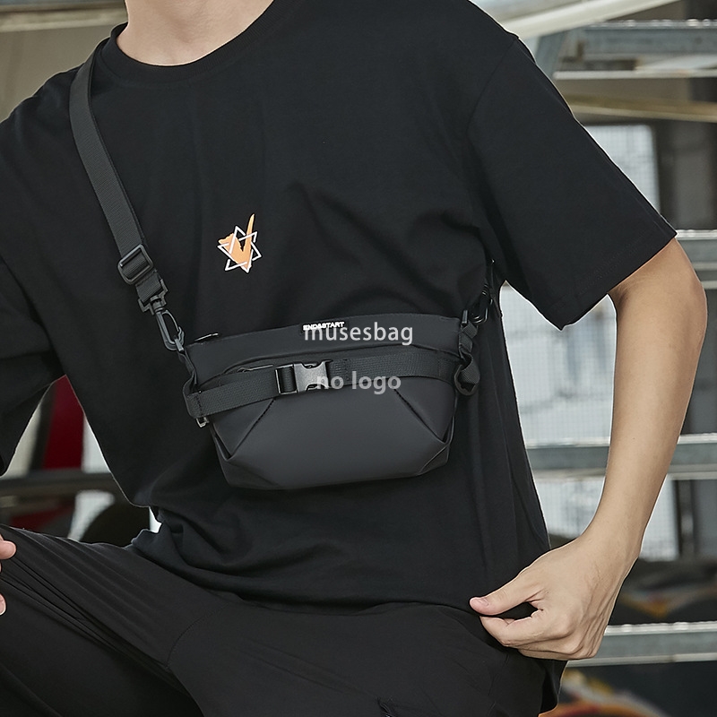 Men's bag summer fashion brand mini satchel men's small bag carry simple crossbody bag casual shoulder bag small backpack
