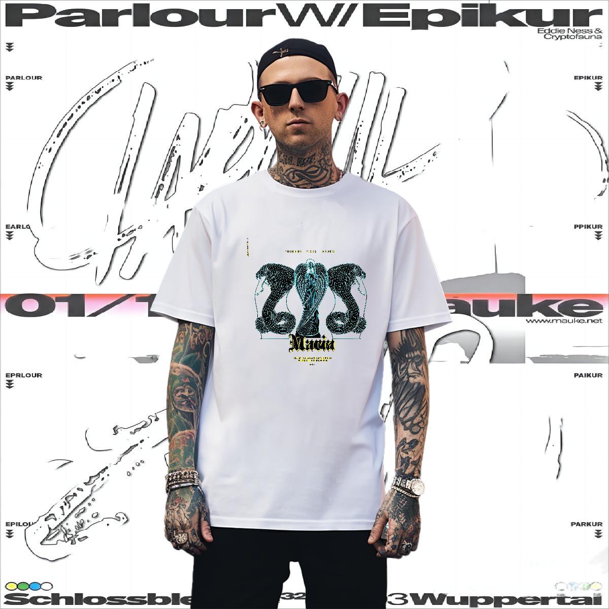 TOP Quality Mens T Shirts snake Short Sleeve Soft Casual Asian Size 230g Pure Cotton Tshirt for Man Woman Fashion Designer Tops Tees