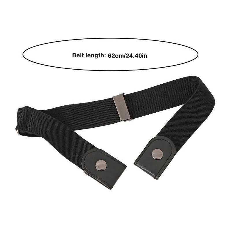 Fashionable buttonless waistband jeans dress buttonless invisible elastic waistband womens wrinkle free waistband W240807