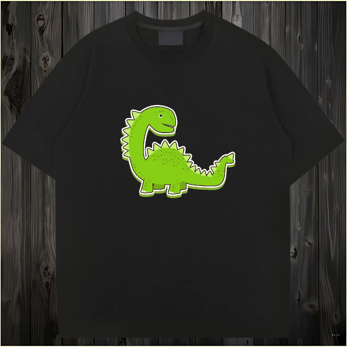 Cool Design dinosaur Mens T Shirts Hip Hop Men Tshirts 230g Cotton Free Shipping Breathable Soft Cartoon Printing L-4XL Tees