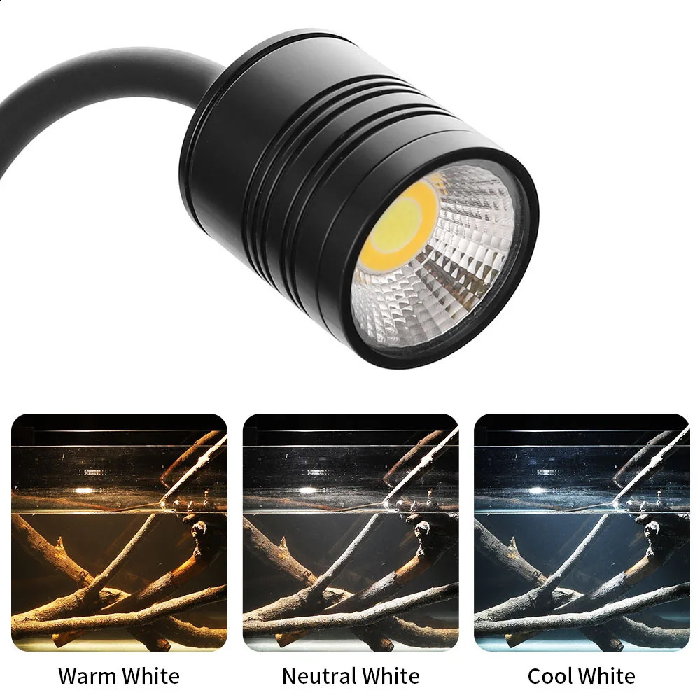 Super Slim LED Aquarium Light Lighting plants Grow Light 3W/5W/6W Aquatic Plant Lighting Waterproof Clip-on Lamp For Fish Tank 240812
