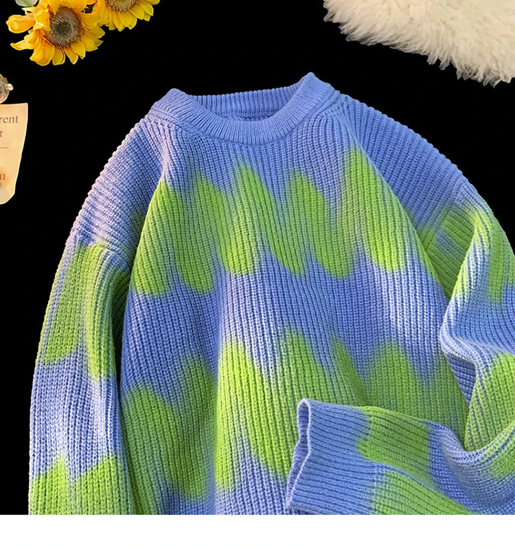 Casual Fashion Men Long Sleeve O Neck Contrast Color Jumper Autumn Winter Warm Knitted Sweater Pullover Plus Size 2024 S70 240812