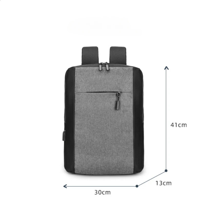 Waterproof and antitheft business laptop backpack with USB charging port luggage handheld bag set mens clothing webbing 240813