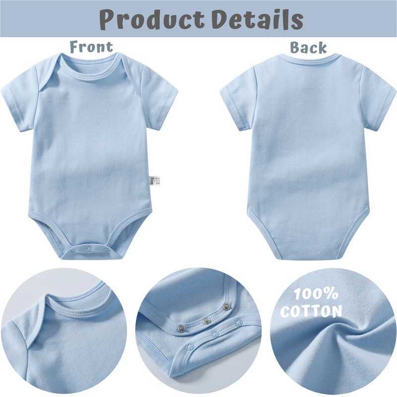 Its interesting that fathers wear cotton short sleeved baby jumpsuits within 2 minutes and mothers wear baby jumpsuits for boys and girls within 9 mon