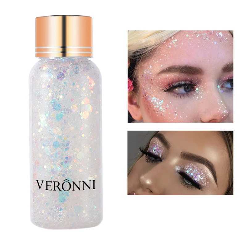 Multi functional glitter nail enhancement body face gel glitter art sequins festival stage glitter liquid eye shadow makeup decoration W240812