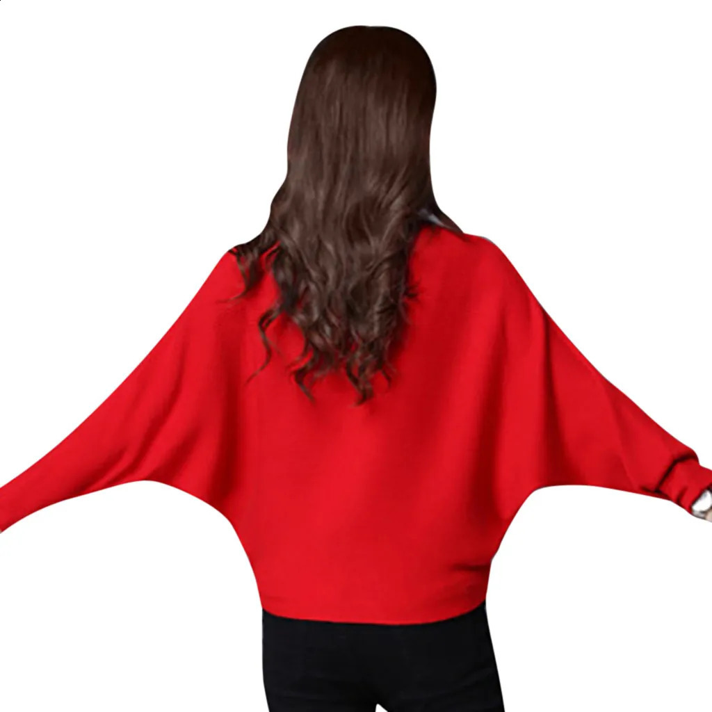 Fashionable winter trend sweater minimalist womens long sleeved highquality round neck knitted elastic short top 240812