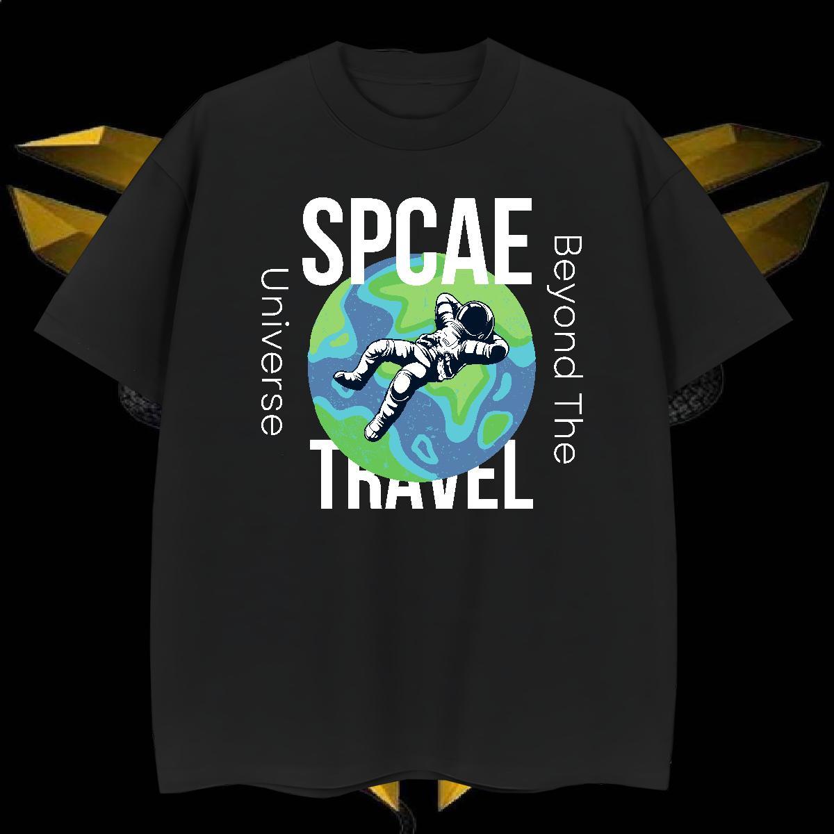 T-Shirts 230g Cotton universe Street Casual Crew Neck Breathable Anime Men Tees 2024 Designer High Quality Tee Shirt