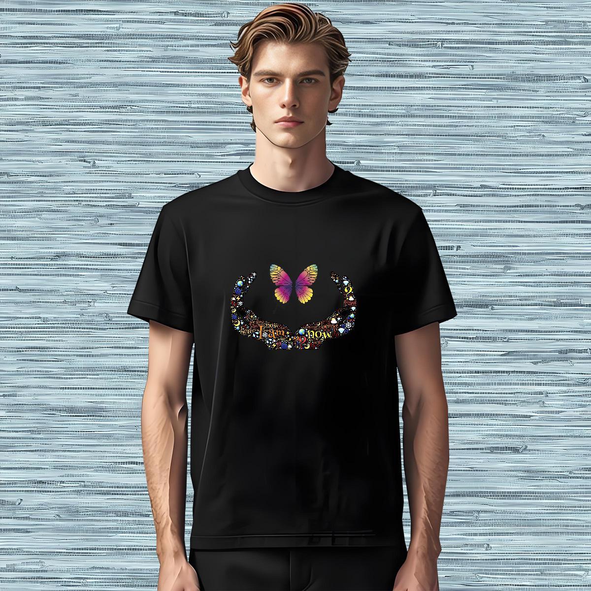 T Shirt For Man 100% Cotton 230g hands Street Casual Breathable Crew Neck Custom Print Plus Size Mens Tshirts Designer Brand Tops Tees