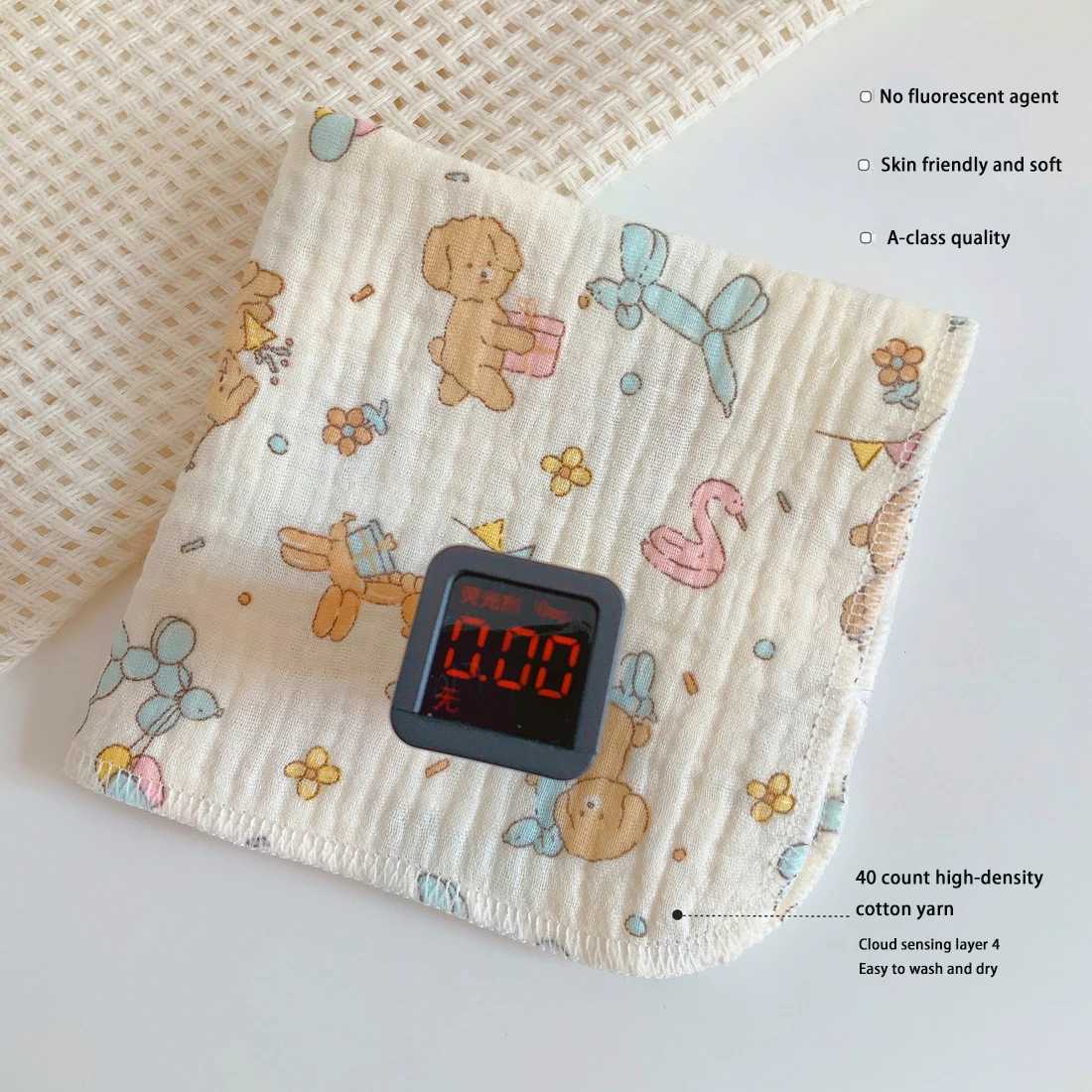 Bibs Burp Cloths New Cute Baby Cotton Gauze Feeding Saliva Towel Kerchief Soft Cartoon Burp Cloths Newborn Bib Bathing Towel for Boy Girl BibsL4812