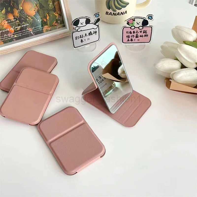 Desktop Foldable Cosmetic Mirror Simple Portable Handheld Makeup Mirror Easy To Carry Travel Makeup Mirrors Pocket MirrorsXJ240813