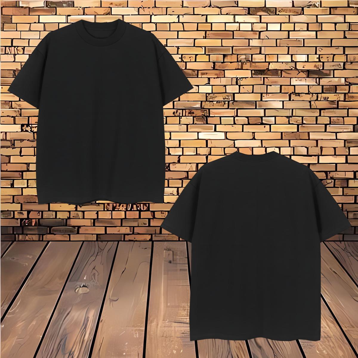 T-Shirts for Men 230g Pure Cotton Geometric line Sport Round Neck Short Sleeve DIY Logo Oversized Men Tees New Designer Cool Tees Shirts