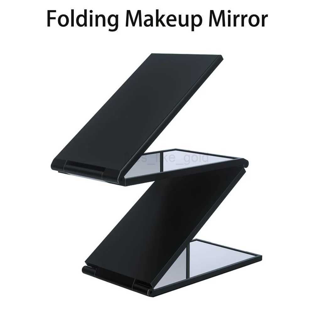 4-way extendable and adjustable mirror 360 degree no dead angle mini folding portable handheld self cutting mirror makeup tool W240813