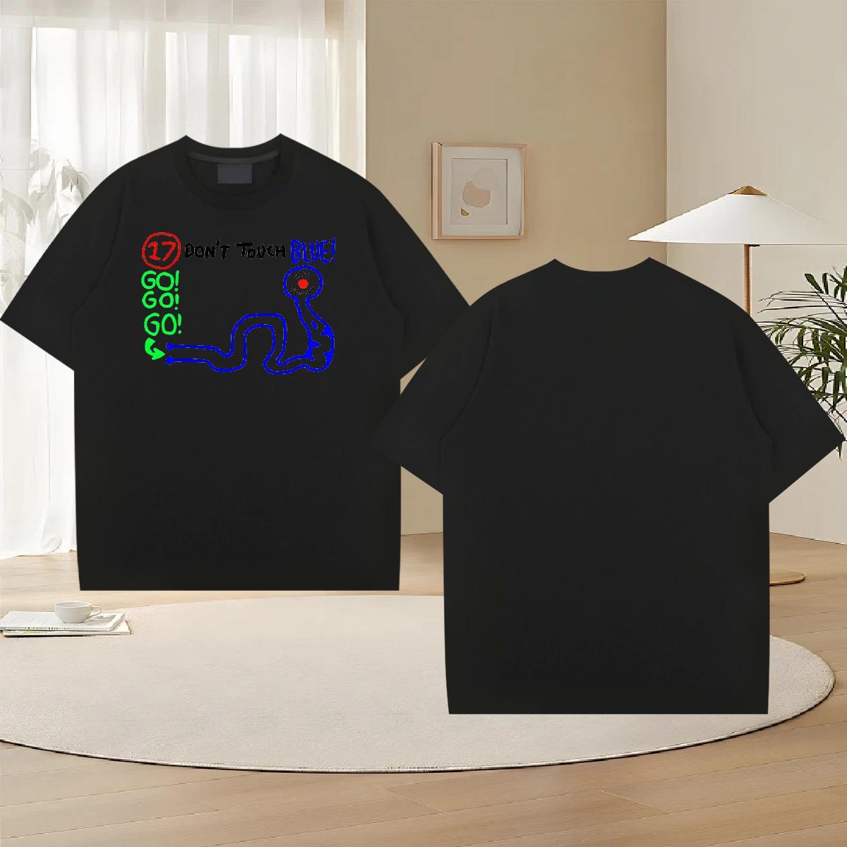 Unisex Men Tops Tees Sports Casual 230g 100% Cotton Skull Breathable Soft cartoon T Shirts Men Stylist Polos