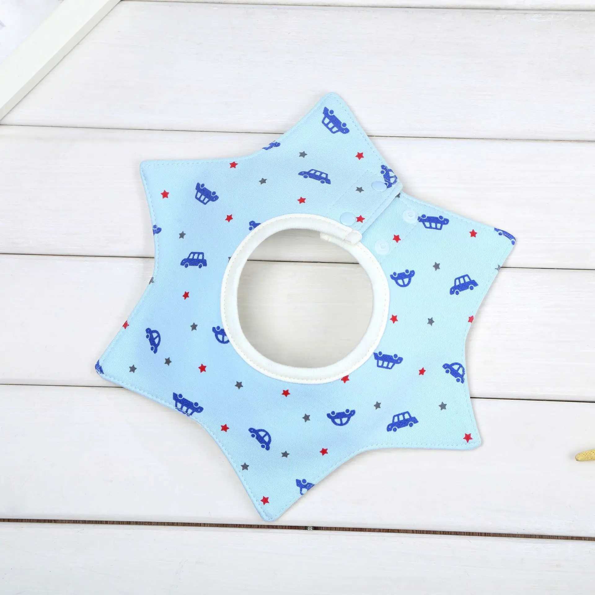 Bibs Burp Cloths 4 Layers Cotton Baby Waterproof Bibs Infants Floral Print Feeding Saliva Towel Newborn Toddler Soft Burp Cloth For Cute Kid BibL4812
