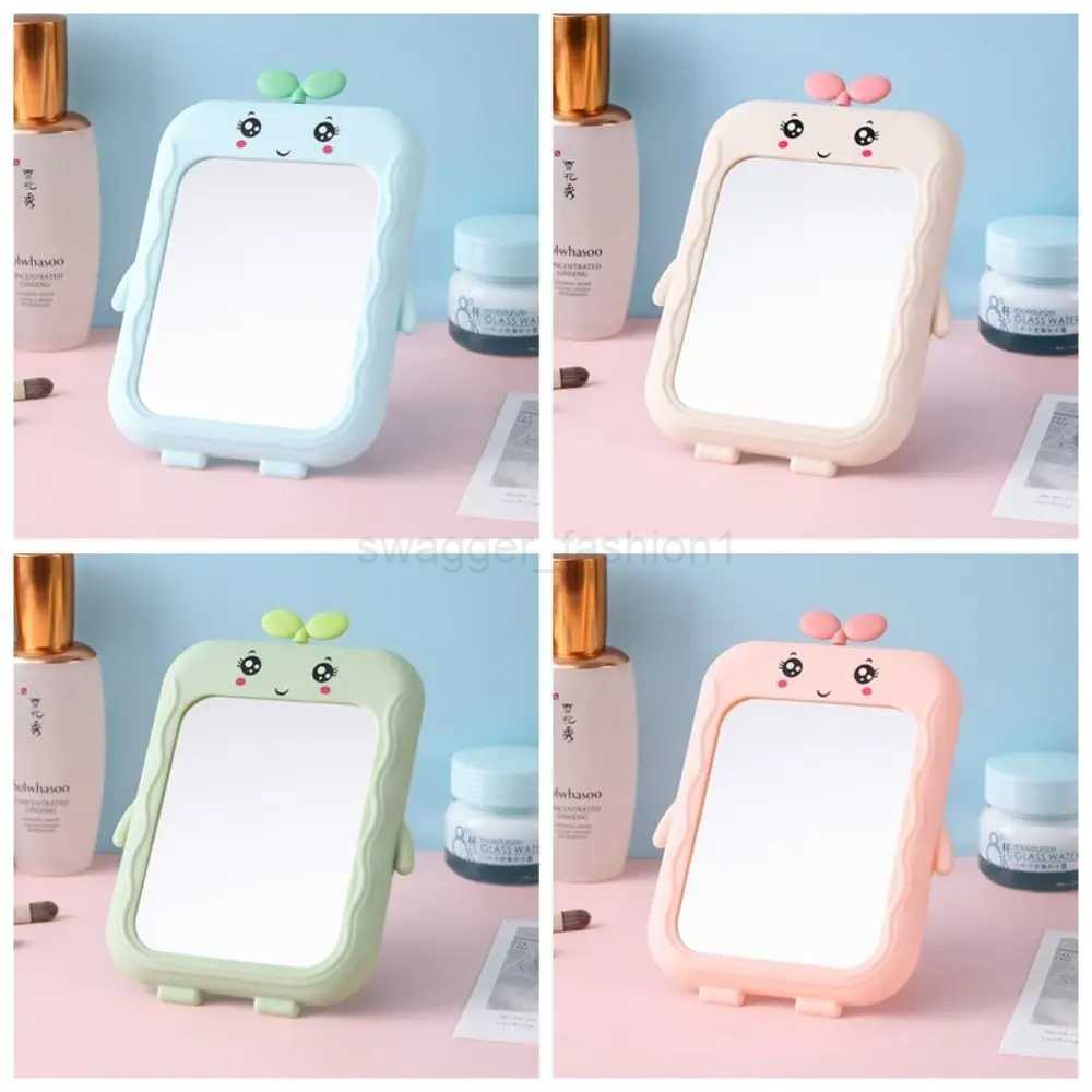 Desktop Makeup Mirror Portable Princess MirrorTable Desk Wall Hanging Dual-Purpose Square MirrorXJ240813