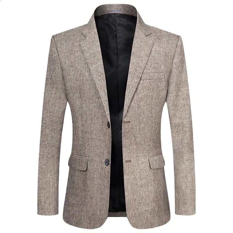 Mens thin jacket fashion mens business casual suit Coats highquality spring ultrathin 4XL 240812