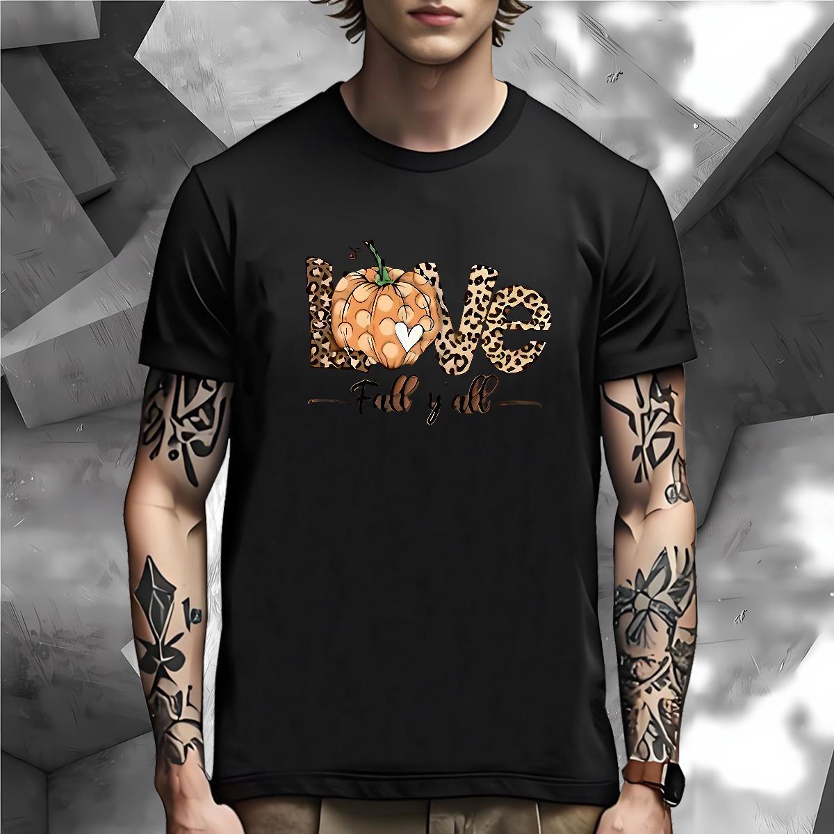 Unisex Mens T Shirts halloween O-Neck Short Sleeve Daily Outfit Anime 230g 100% Cotton Mens Tshirts Casual New Polos