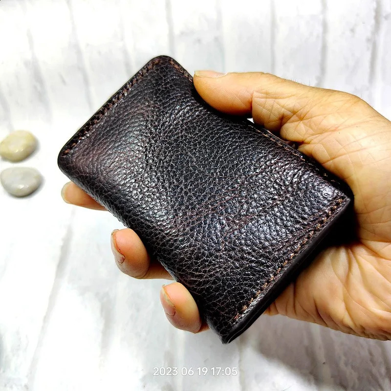 Multi functional zipper mini waist bag with leather strap cardboard box money charter key bag L120902SD 240812