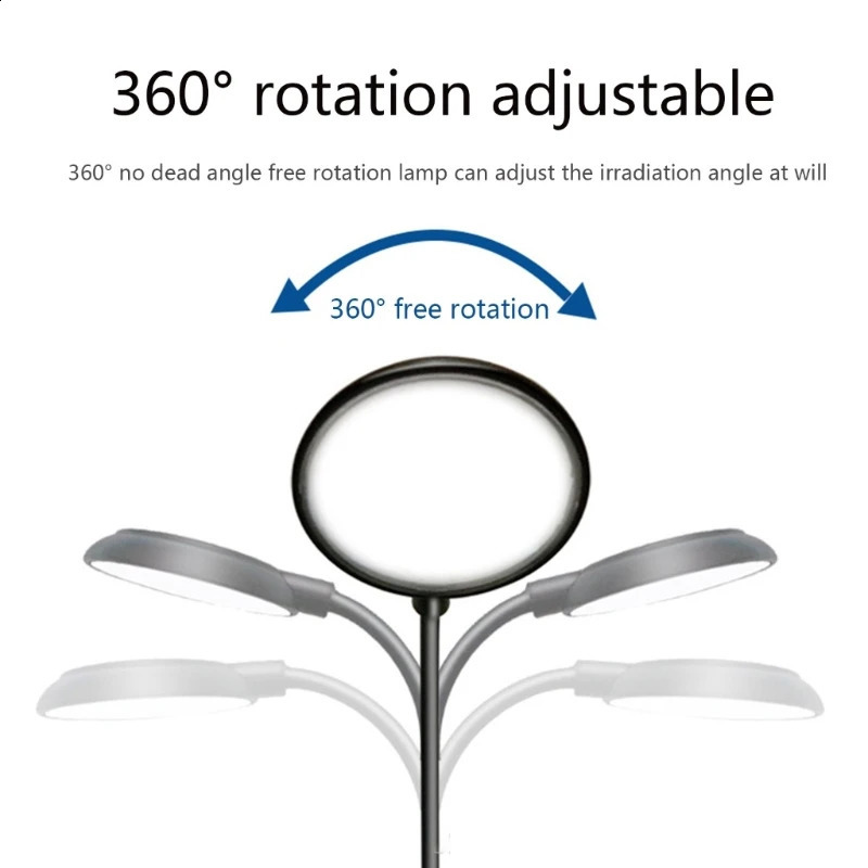 5W USB Plug Fish Tanks Clip-on Light Clamp Aquarium Lights LED Beads White and Blue Lights 360-Degree Rotations 240812