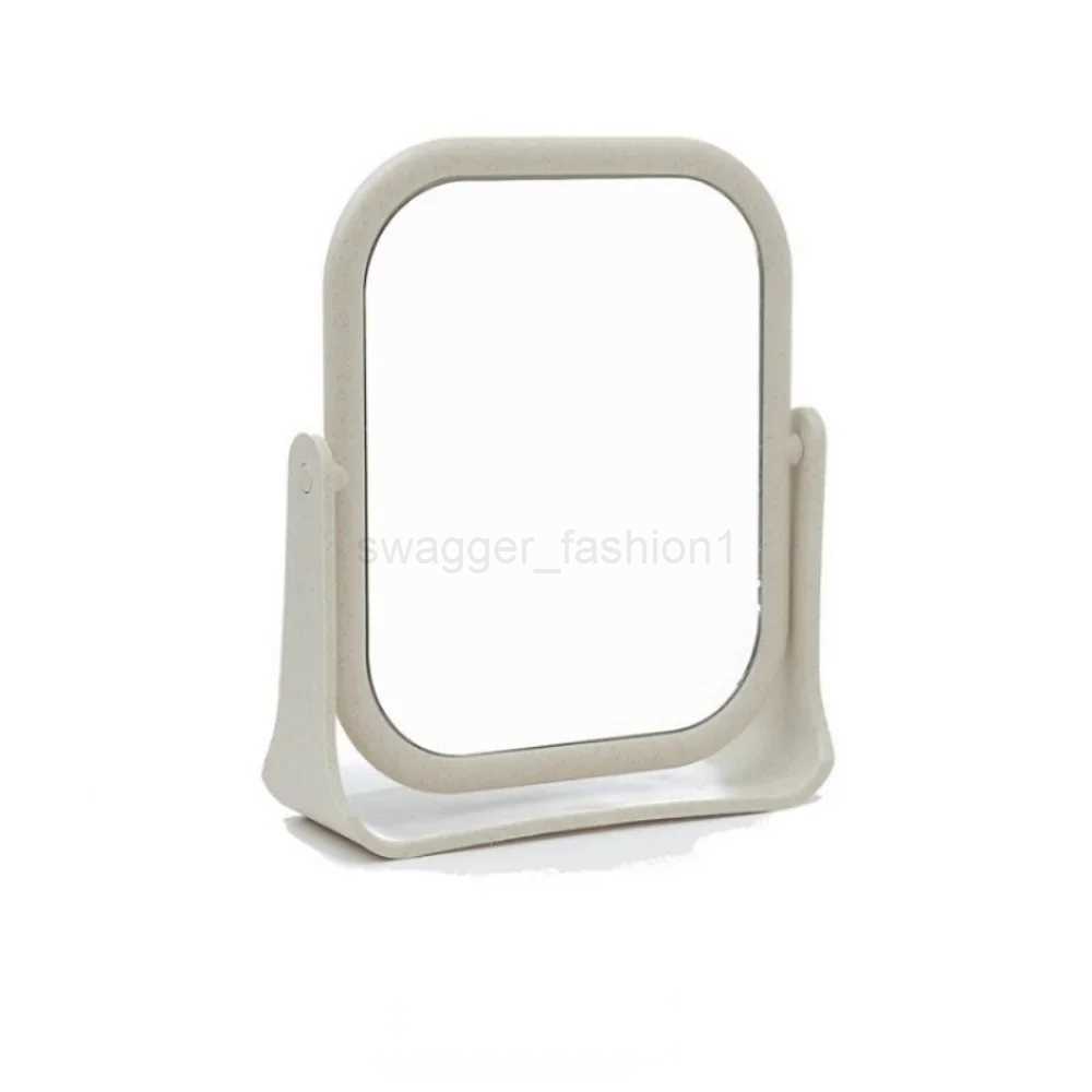 Classic Custom Double Sided 360 Degree Rotating Colorful Magnifying Makeup Personalized Round Desktop Plastic MirrorXJ240813