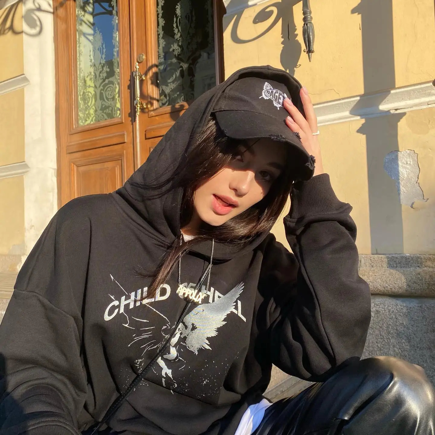 Classic Vintage Womens Printed Pattern Loose Pullovers Casual Streetwear Fashion Oversized Gothic Hoodies Harajuku Hoodies 240812