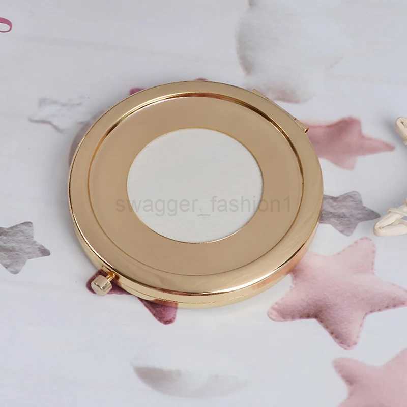 TSHOU697 Portable Double Side Mirro Fashion Women Ladies Make Up Mirror Cosmetic Folding Compact Pocket With Makeup Tool GiftXJ240813