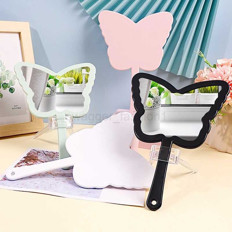 Butterfly Shaped Makeup Mirror Handheld Mirror Portable Eyelash Extension Mirrors Salon Mirrors MakeupXJ240813