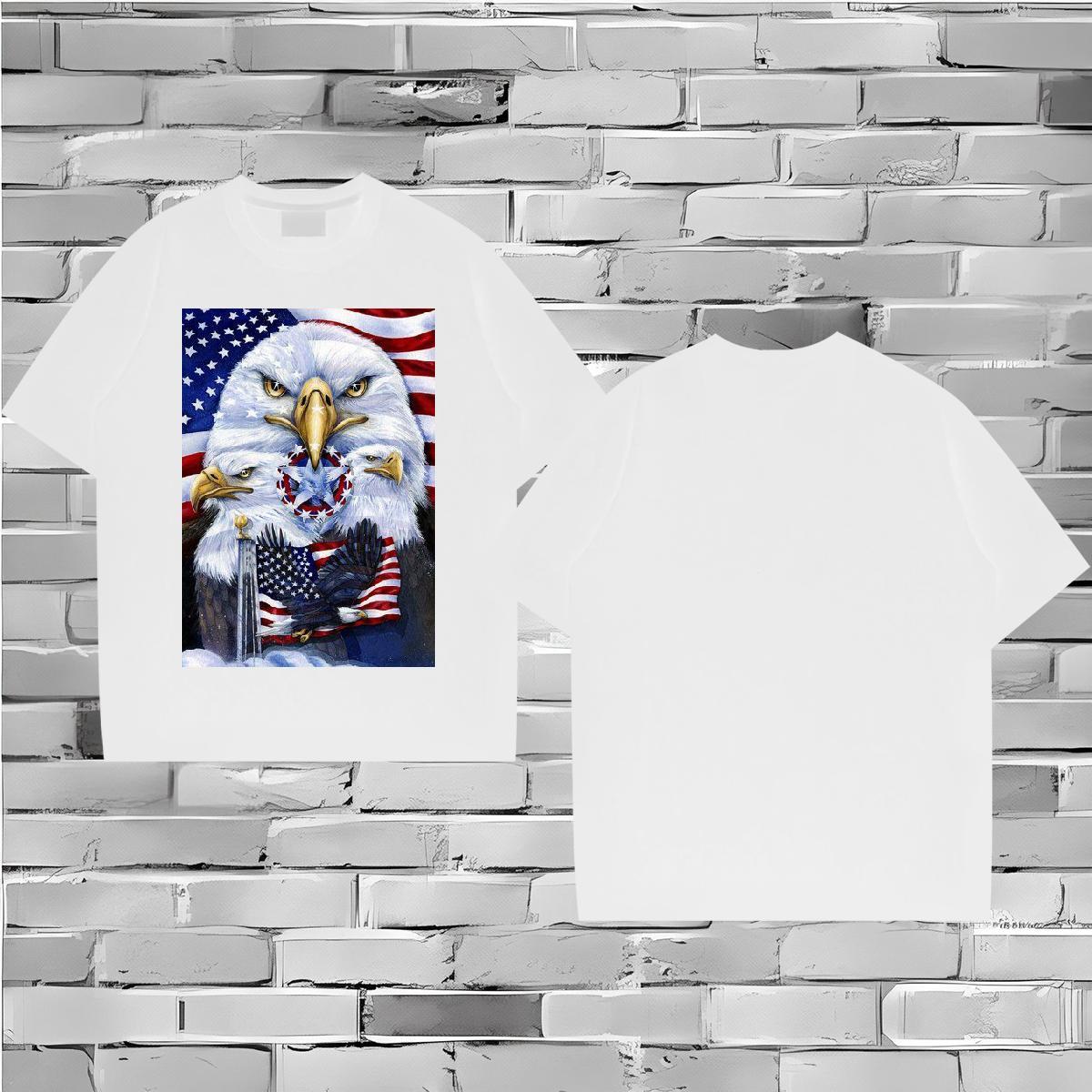 Classic Casual Men Tshirts cool Summer Casual 230g 100% Cotton Clothings Breathable Short Sleeve Designer T shirt DIY Printed