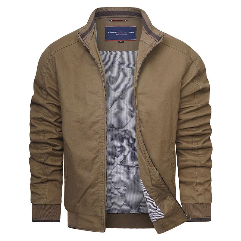 Autumn and winter cotton jacket mens solid color outdoor activity loose fashionable casual comfortable 240812