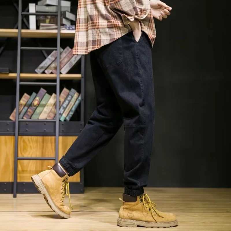 Classic Design Multi Pockets Cargo Pants Mens Casual Loose Fit Drawstring Cargo Pants Joggers For Spring Summer OutdoorXJ240813