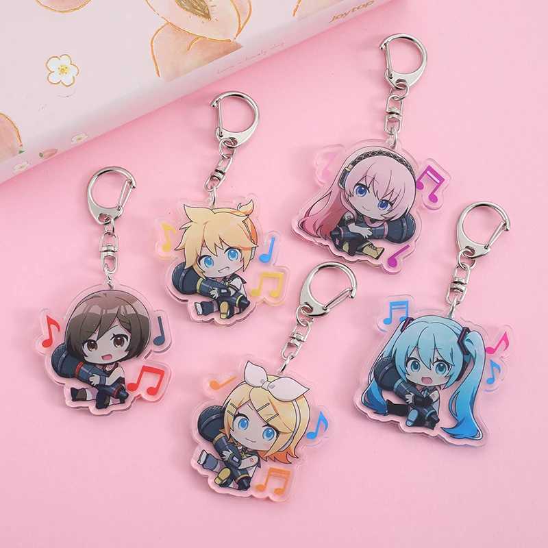 Acrylic Keychain cartoon Character Decorative Keybag Pendant Clothing Accessories W240808