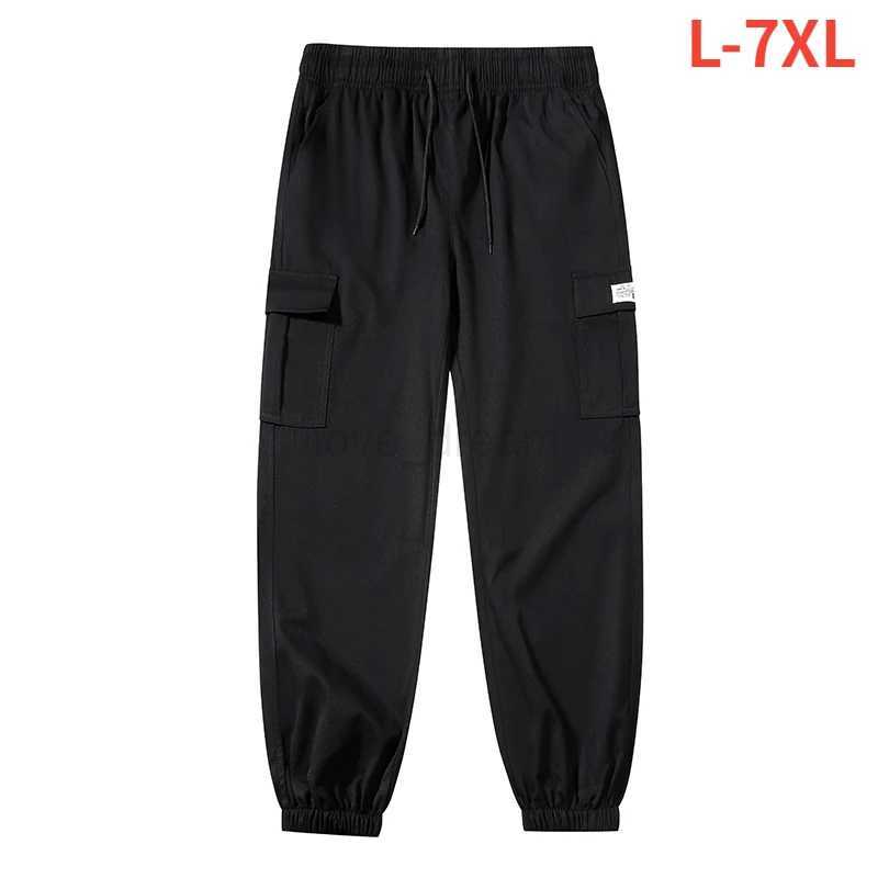 Safari Style L-7XL Mens Joggers Light Thin Sweatpants Cargo Pants Casual Track Pants Quick Dry Sport Trousers With PocketsXJ240813