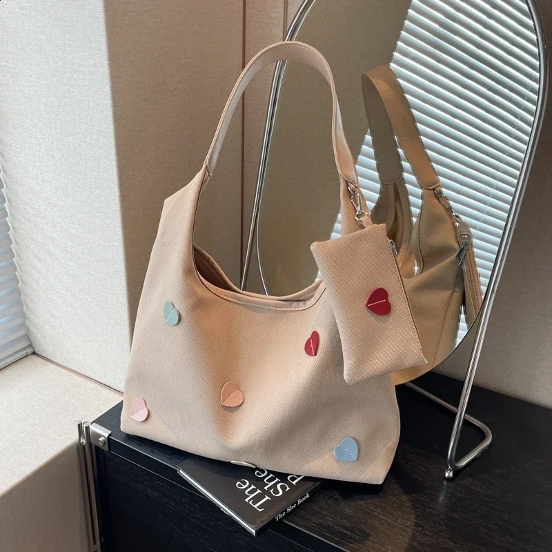 Sewing thread casual shoulder bag solid indoor company selling womens zipper canvas handbag 240813