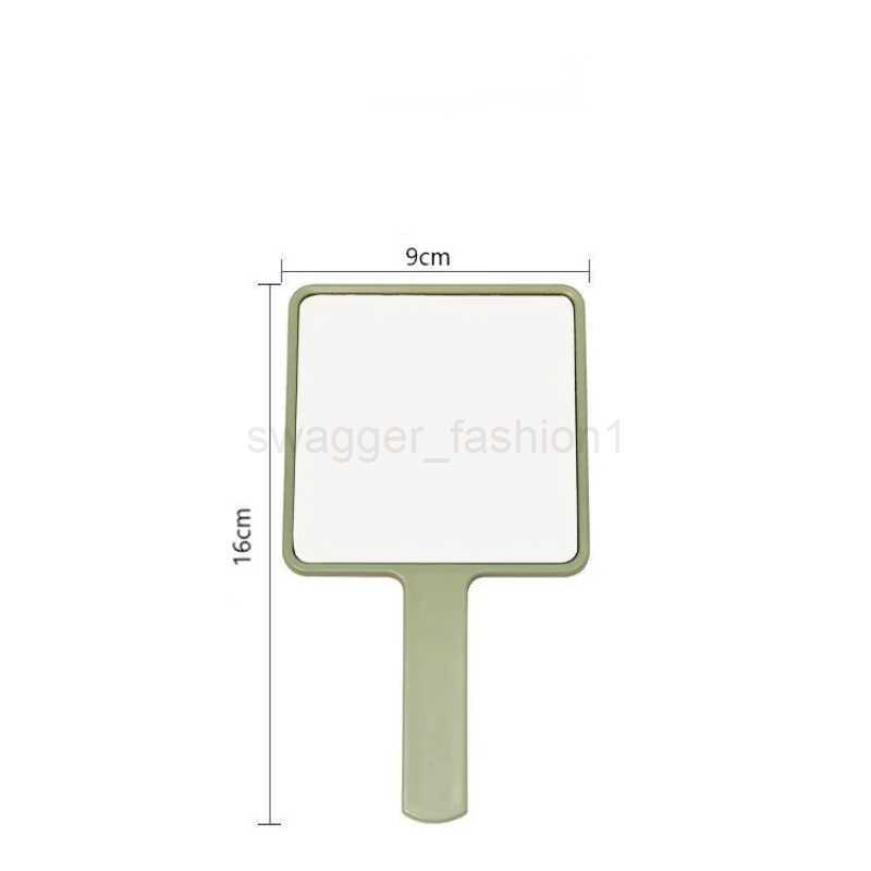Eyelash Extension Handheld Makeup Mirror Square Makeup Vanity Mirror with Handle Hand Mirror SPA Salon Compact MirrorsXJ240813