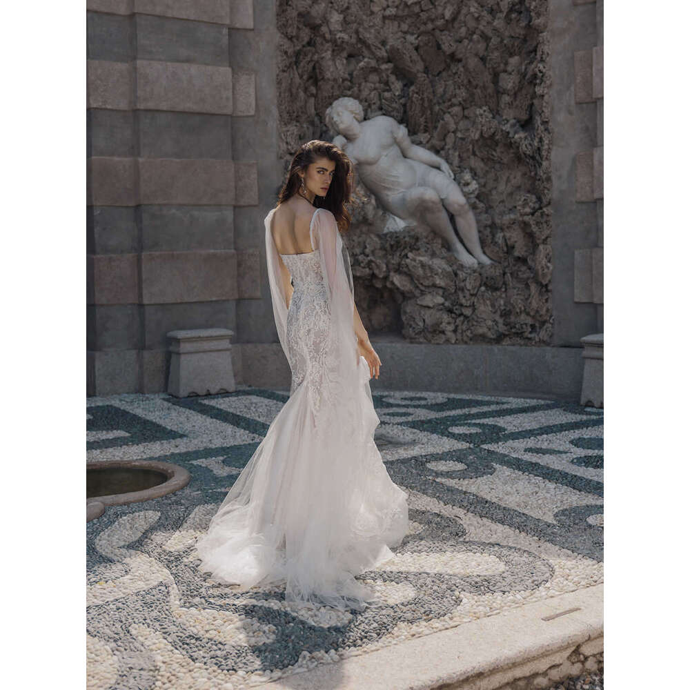 A Modern E Gown Wedding Dresses Sleeveless Wers Pattern Lace Bridal Gowns Big Vestidos De Novia Custom Size Colour S 6660311