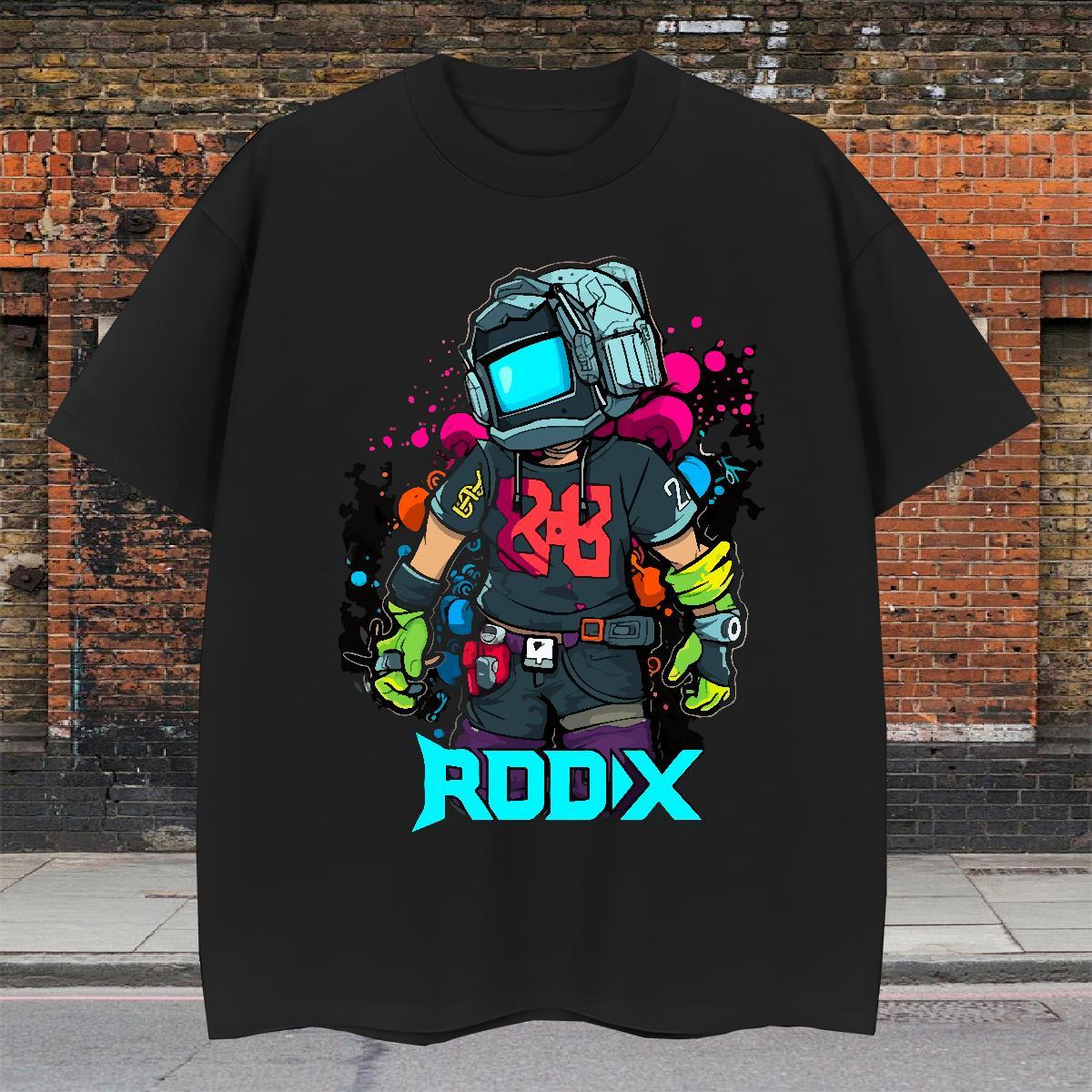 Classic Tshirts Hip Hop 230g Cotton DIY Printed Breathable Soft robot T shirt New Tees