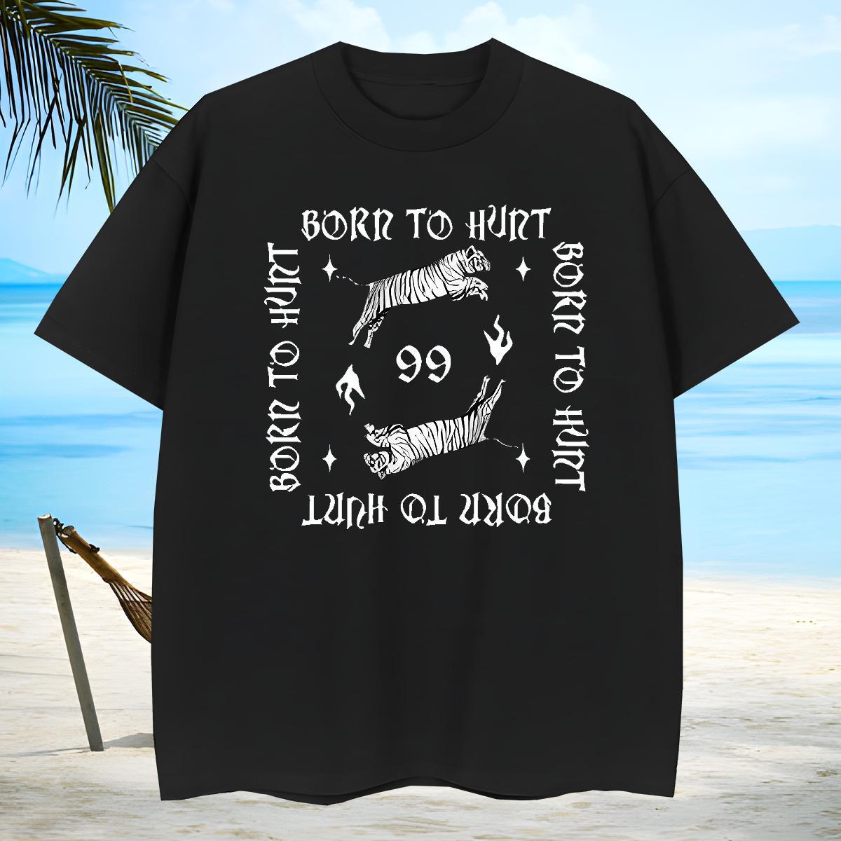 Classic T-Shirts for Men tiger Round Neck Short Sleeve Hip Hop White Plus Size 230g Cotton Couples T Shirts Designer Tops Tees