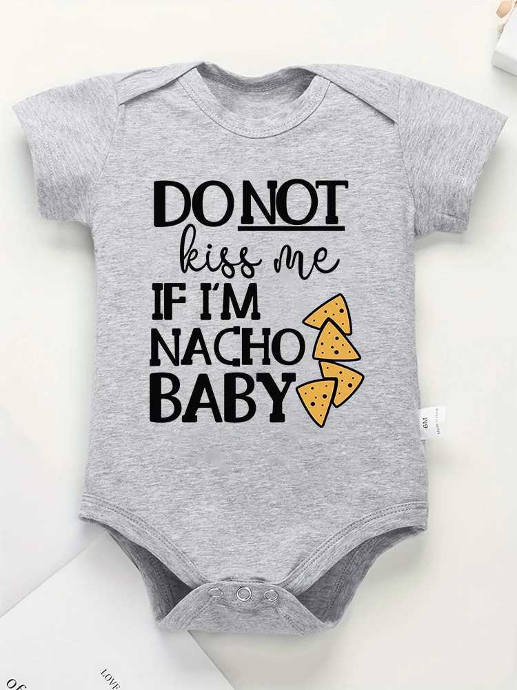 Nacho Baby Fun Newborn Boys Clothing American Style Cute Harajuku 100% Cotton Baby Girls Onesie Popular New Creative Tight Clothes W240812