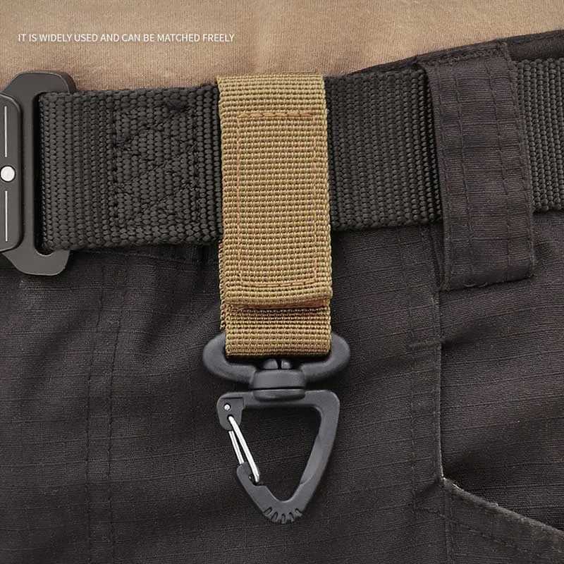 Outdoor nylon Molle tactical backpack buckle key hook webbing buckle system belt buckle suspension camping climbing accessories W240807